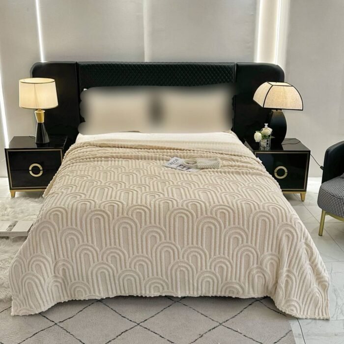 DOUBLE SIDED WARM SOLID SKIN FRIENDLY RABBIT FUR VELVET BLANKET/DUVET DESIGN 2

NO PILLOW OR PILLOW CASE O📌 - Image 6