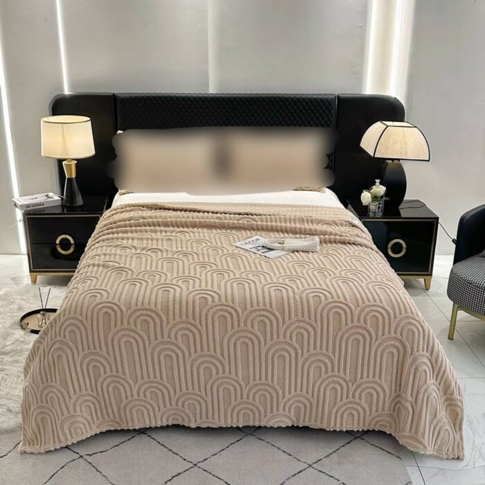 DOUBLE SIDED WARM SOLID SKIN FRIENDLY RABBIT FUR VELVET BLANKET/DUVET DESIGN 2

NO PILLOW OR PILLOW CASE O📌 - Image 3