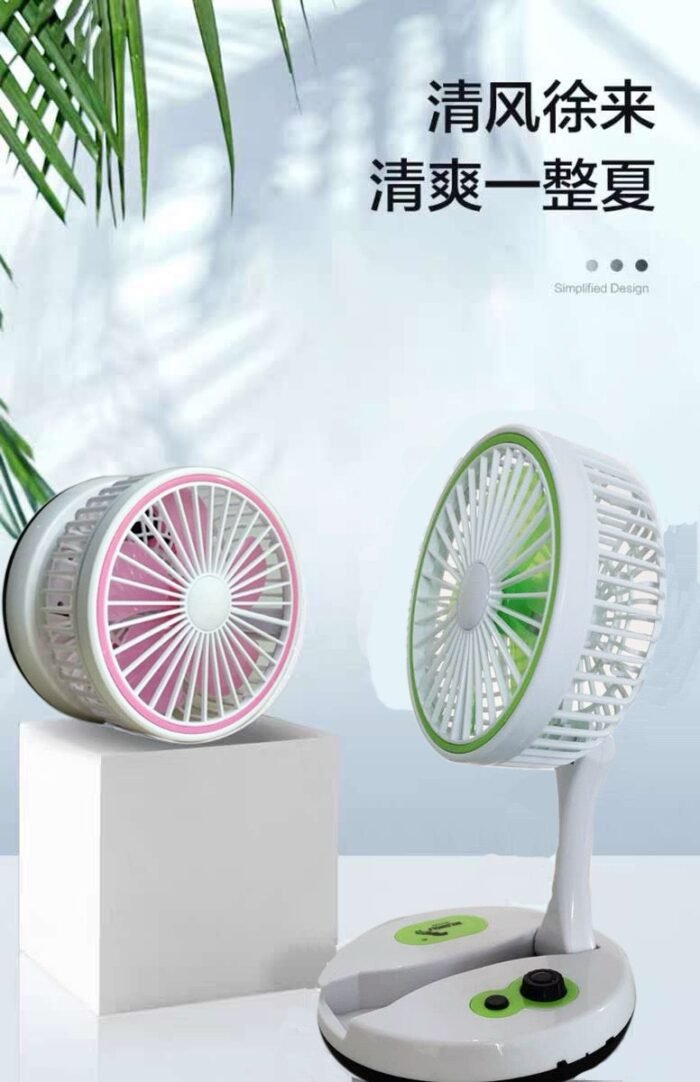 QUALITY FOLDABLE RECHARGEABLE TABLE FAN - Image 2