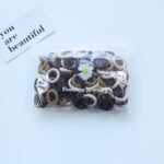 50Pcs quality Lot Small Rubber Band Doll Towel Hair Ring Colorful Nylon Head Ropes Black Elastic Hair Bands Ties For Girls Accessories(it doesn’t slack even after use) - Image 7