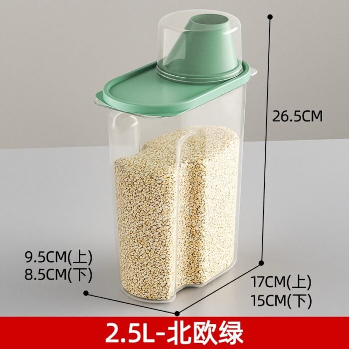 2.2LTR CEREAL/ FOOD STORAGE CONTAINER WITH MEASURING COVER CUP 2026 - Image 3