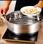 1PC STAINLESS STEEL COOKWARE STEAMER RACK,BAKING POT STAND,GRILLING STAND AND MORE 2026 - Image 2