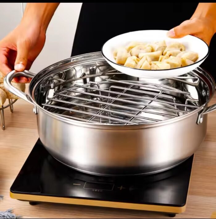 1PC STAINLESS STEEL COOKWARE STEAMER RACK,BAKING POT STAND,GRILLING STAND AND MORE 2026 - Image 2