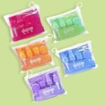6PC TRAVEL TRANSPARENT COSMETIC PLASTIC BOTTLE SET KIT for Lotion,cream,spray and more