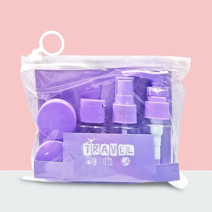 6PC TRAVEL TRANSPARENT COSMETIC PLASTIC BOTTLE SET KIT for Lotion,cream,spray and more - Image 6