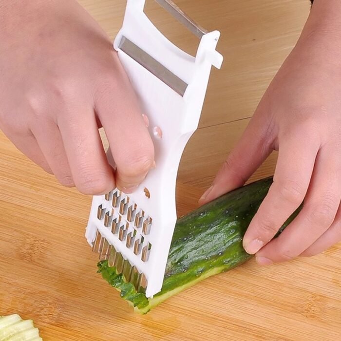 5IN1 MULTIFUNCTIONAL STAINLESS STEEL VEGETABLE CUTTER,FRUIT SCRAPER(MINIMUM ORDER IS 3PC,below 3pc won’t be supplied) - Image 5