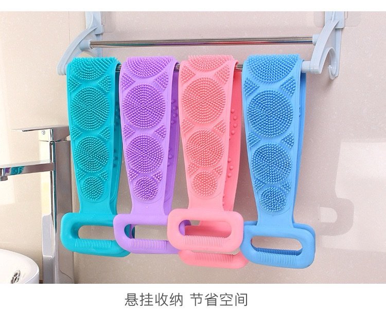 img_8425 SILICON DOUBLE SIDED BODY BACK SCRUBBING SHOWER SPONGE 2026 - Image 1