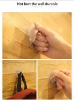 10PC TRANSPARENT WALL HANGER HOOK(2IN1) - Image 3