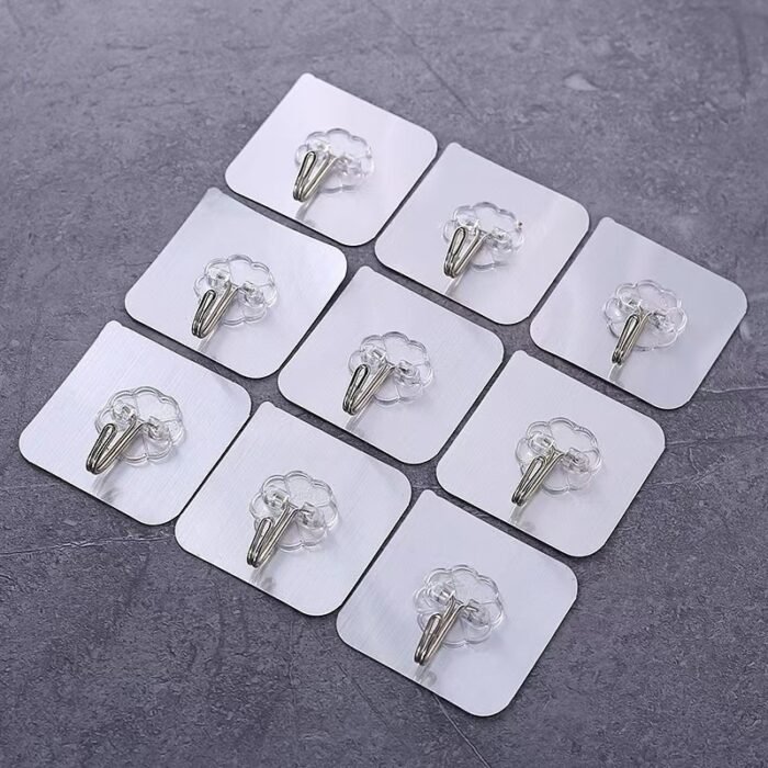 10PC FANCY MULTIPURPOSE WALL HOOK SILVER&GOLD 2026 - Image 2