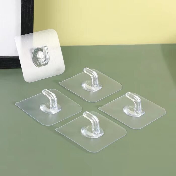 10PC TRANSPARENT WALL HANGER HOOK(2IN1) - Image 2