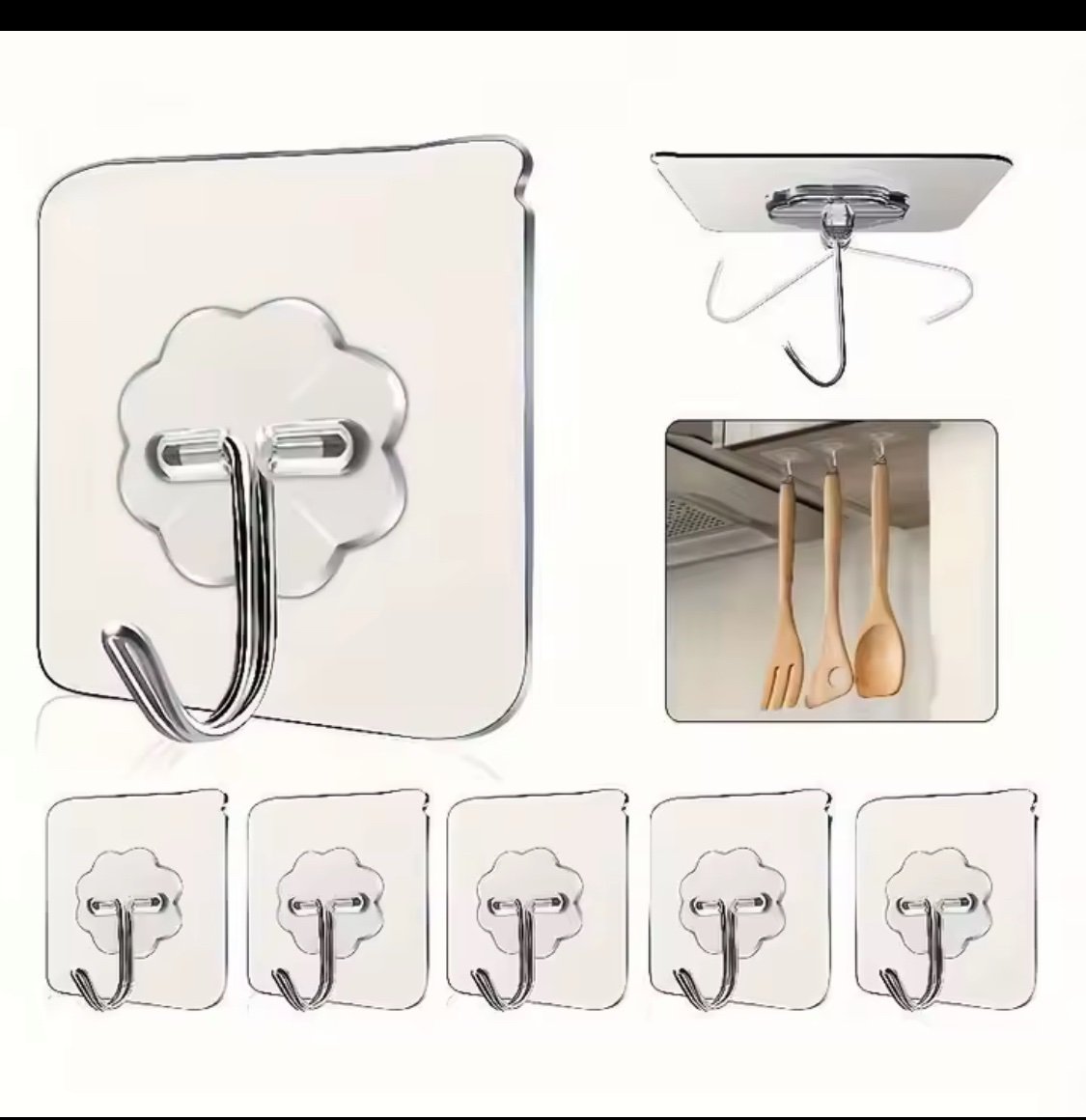 img_8530-2 10PC FANCY MULTIPURPOSE WALL HOOK SILVER&GOLD 2026 - Image 1