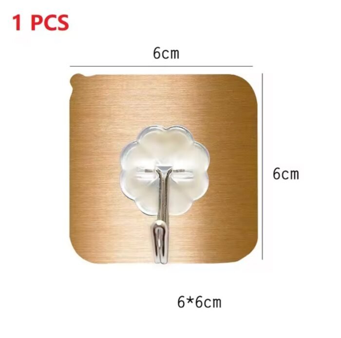10PC FANCY MULTIPURPOSE WALL HOOK SILVER&GOLD 2026 - Image 8