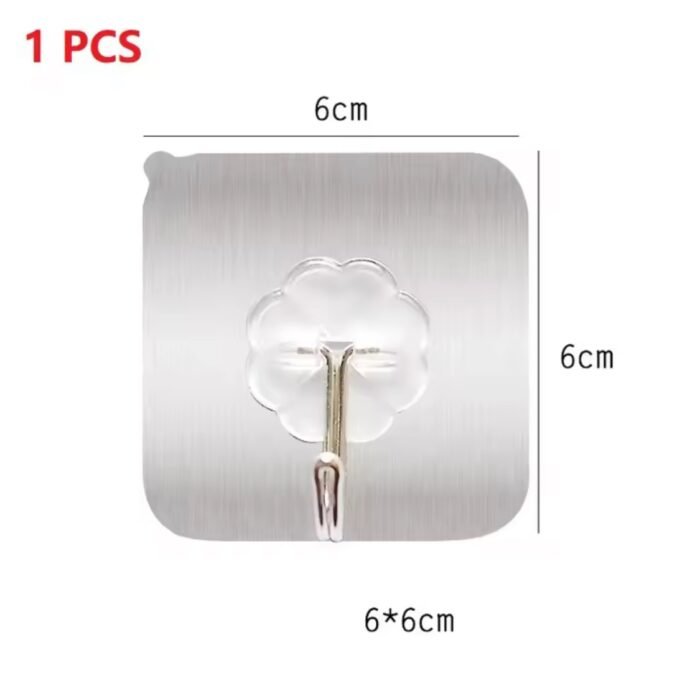 10PC FANCY MULTIPURPOSE WALL HOOK SILVER&GOLD 2026 - Image 9