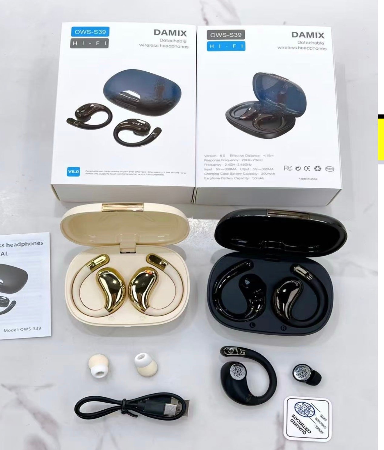 img_8561-2 OWS-S39 FINGER TOUCH BLUETOOTH EAR CLIP/EARBUD - Image 1