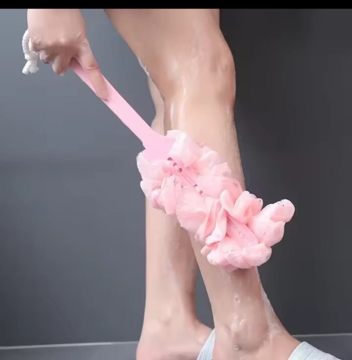 Long Handle Bath Brush Enlarged Bath Ball Flower Back Scrubber Body Brush Wash Sponge Exfoliating Shower Rich Foam Bath Sponge Design 4 2026 - Image 2