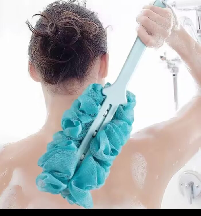 Long Handle Bath Brush Enlarged Bath Ball Flower Back Scrubber Body Brush Wash Sponge Exfoliating Shower Rich Foam Bath Sponge Design 4 2026 - Image 3