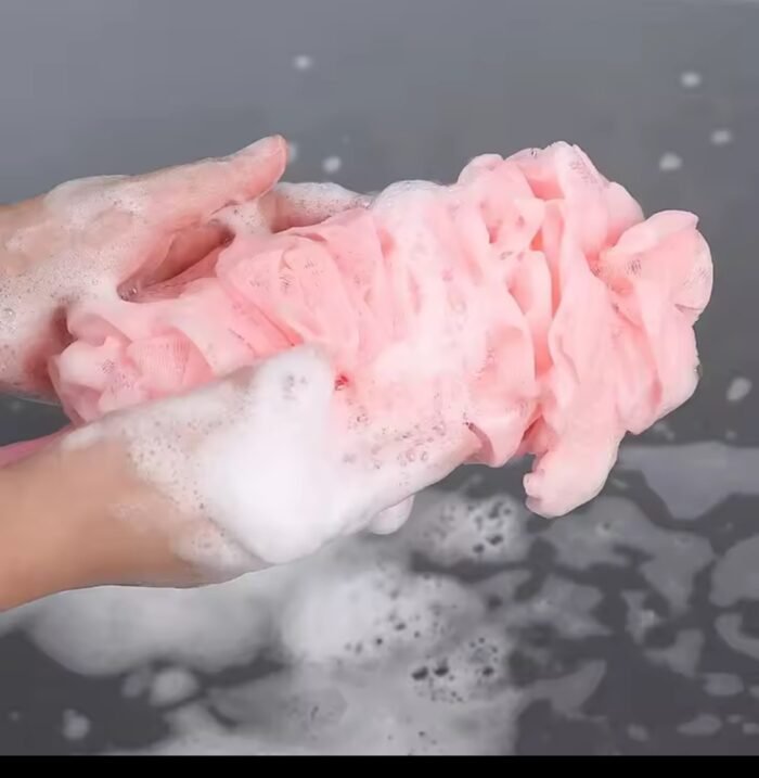 Long Handle Bath Brush Enlarged Bath Ball Flower Back Scrubber Body Brush Wash Sponge Exfoliating Shower Rich Foam Bath Sponge Design 4 2026 - Image 4