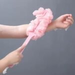 Long Handle Bath Brush Enlarged Bath Ball Flower Back Scrubber Body Brush Wash Sponge Exfoliating Shower Rich Foam Bath Sponge Design 4 2026 - Image 5