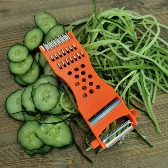 5IN1 MULTIFUNCTIONAL STAINLESS STEEL VEGETABLE CUTTER,FRUIT SCRAPER(MINIMUM ORDER IS 3PC,below 3pc won’t be supplied) - Image 3