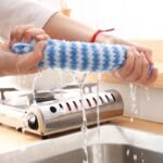 10PC CORAL VELVET WATER ABSORBENT KITCHEN DISH TOWEL(BLUE ONLY)