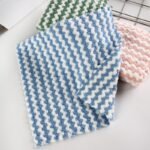 10PC CORAL VELVET WATER ABSORBENT KITCHEN DISH TOWEL(MIX GREEN/PINK/BLUE)