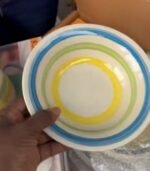 6PC DINNER SET(2CUP,2FLAT PLATE,2 DEEP BOWL) Available in that multicolor print - Image 2