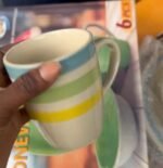 6PC DINNER SET(2CUP,2FLAT PLATE,2 DEEP BOWL) Available in that multicolor print - Image 3