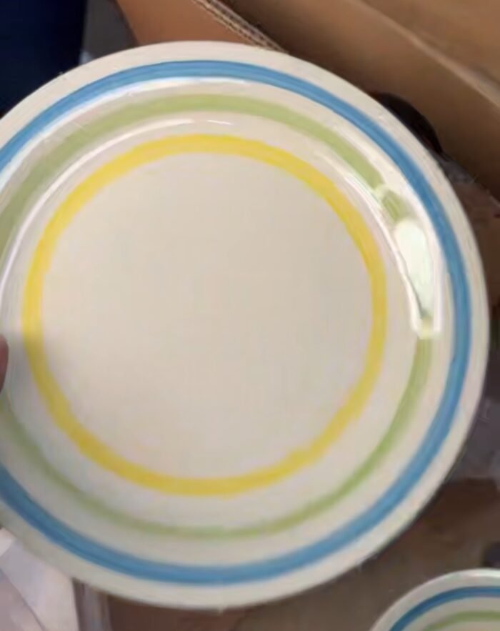 6PC DINNER SET(2CUP,2FLAT PLATE,2 DEEP BOWL) Available in that multicolor print - Image 4