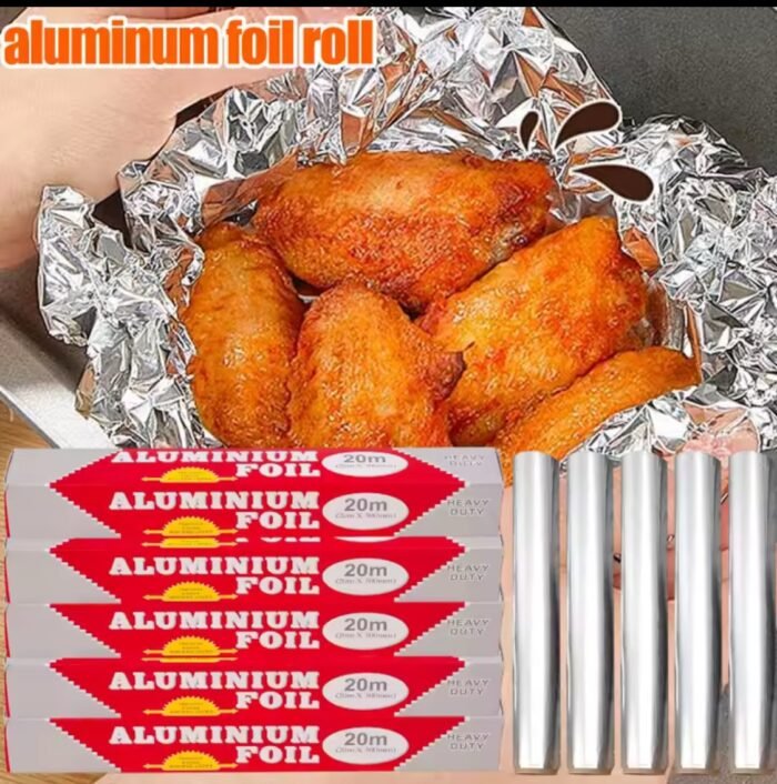 20M ALUMINUM FOIL BAKING AND COOKING PAPER(Use for line baking sheet,roasting pan or wrapping food) - Image 4