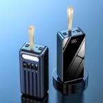 30,000MAH POWER BANK WITH TORCHLIGHT AND CHARGING CORDS(TYPE C,USB AND IPHONE CORD)
You don’t need to go about with phone cord,The power-bank has its own cord to charge your phone