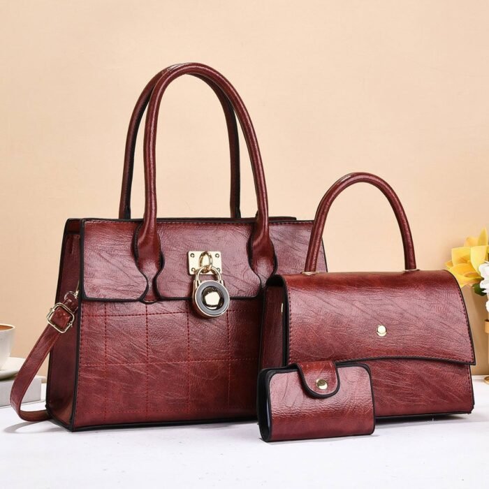 3IN1 HOPPY CLASSY QUALITY LEATHER BAG - Image 6