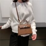 EMMA CUTE CLASSY MINI CROC SKIN LEATHER BAG Design 1 - Image 3