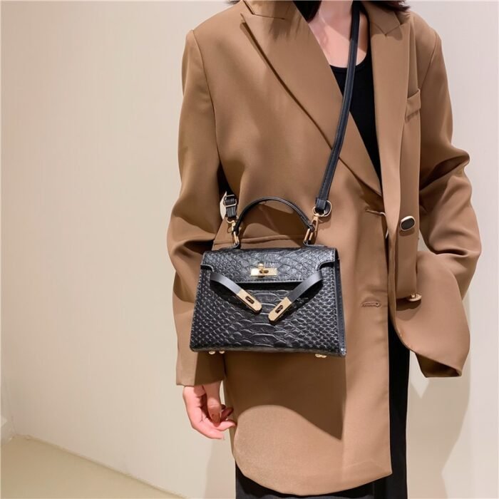 EMMA CUTE CLASSY MINI CROC SKIN LEATHER BAG Design 1 - Image 4