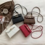 EMMA CUTE CLASSY MINI CROC SKIN LEATHER BAG Design 1