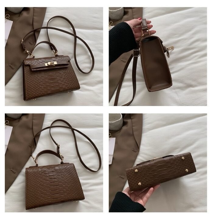 EMMA CUTE CLASSY MINI CROC SKIN LEATHER BAG Design 1 - Image 6