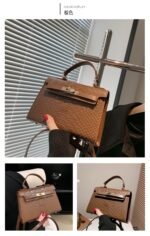 EMMA CUTE CLASSY MINI CROC SKIN LEATHER BAG Design 1 - Image 8