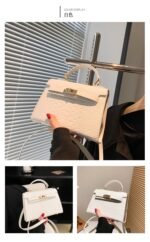 EMMA CUTE CLASSY MINI CROC SKIN LEATHER BAG Design 1 - Image 9