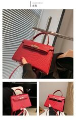 EMMA CUTE CLASSY MINI CROC SKIN LEATHER BAG Design 1 - Image 10