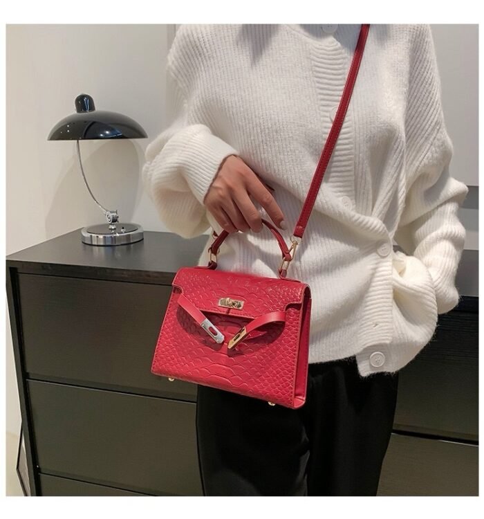 EMMA CUTE CLASSY MINI CROC SKIN LEATHER BAG Design 1 - Image 2
