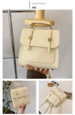 (ON SALES) ALERO QUALITY LEATHER FANCY LADIES BACKPACK Design 4 - Image 7