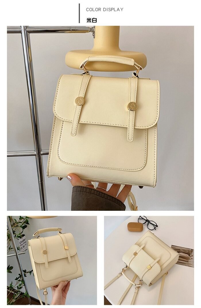 (ON SALES) ALERO QUALITY LEATHER FANCY LADIES BACKPACK Design 4 - Image 7