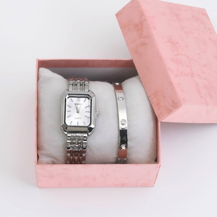 TANIA LADIES WRISTWATCH WITH CHAIN BRACELET COMES IN A BOX••Quality guaranteed - Image 4