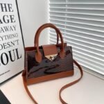 (ON SALES) AMELIA QUALITY LEOPARD SKIN PATENT DESIGN HAND BAG Design 15 - Image 3