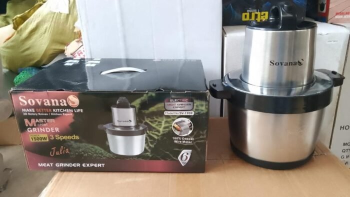6LTR QUALITY STRONG SOVANA MASTER CHEF GRINDER/YAM POUNDER 1500WATT 💯 COPPER MOTOR - Image 3