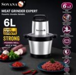 6LTR QUALITY STRONG SOVANA MASTER CHEF GRINDER/YAM POUNDER 1500WATT 💯 COPPER MOTOR