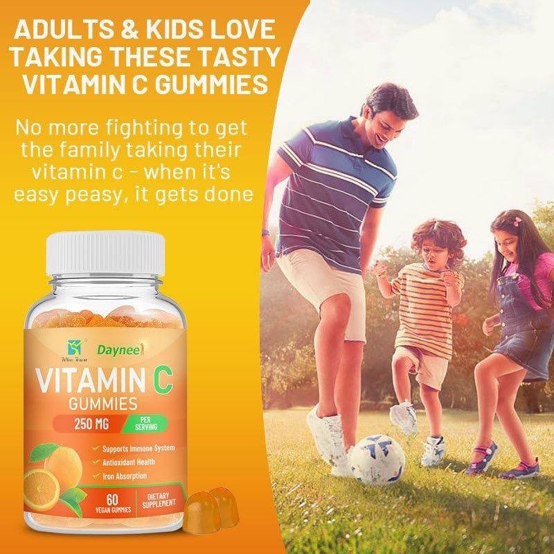 img_0905-2 VITAMIN C GUMMIES(SUPPORT IMMUNE SYSTEM)
60pc gummies in a bottle - Image 1