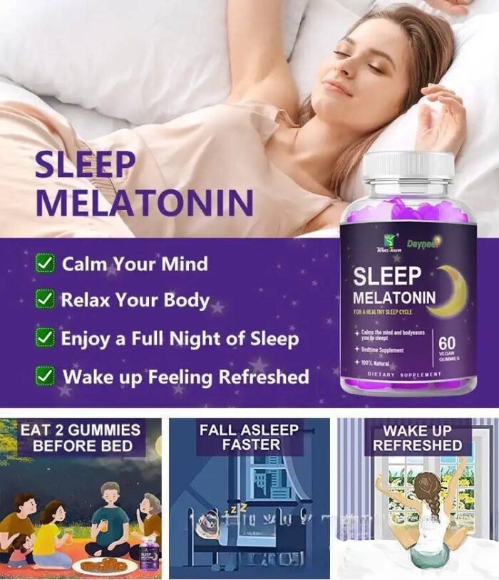 DAYNEE SLEEP MELATONIN GUMMIES (60 VEGAN GUMMIES) - Image 3