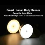 1pc Motion-Sensor Night Light  And Long Press to Adjust Brightness, Suitable forBedrooms, Hallways, Cabinets, And Corridors.