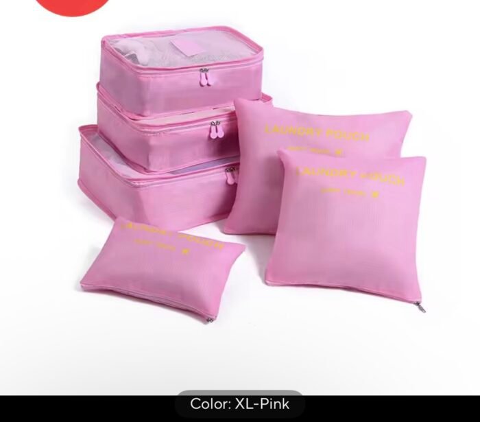 6pcs Travel Storage Bag Set for Clothes Tidy Organizer Wardrobe Suitcase Pouch Travel Organizer Bag Case Shoes Bags Cube Bag - Image 11