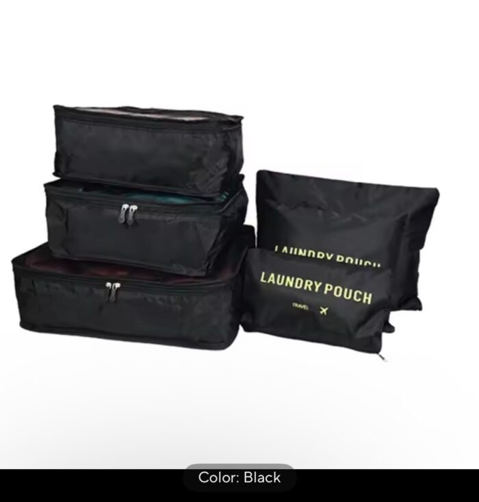 6pcs Travel Storage Bag Set for Clothes Tidy Organizer Wardrobe Suitcase Pouch Travel Organizer Bag Case Shoes Bags Cube Bag - Image 5